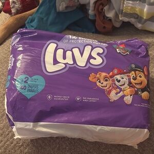 Luvs Diapers size two only a few missing
